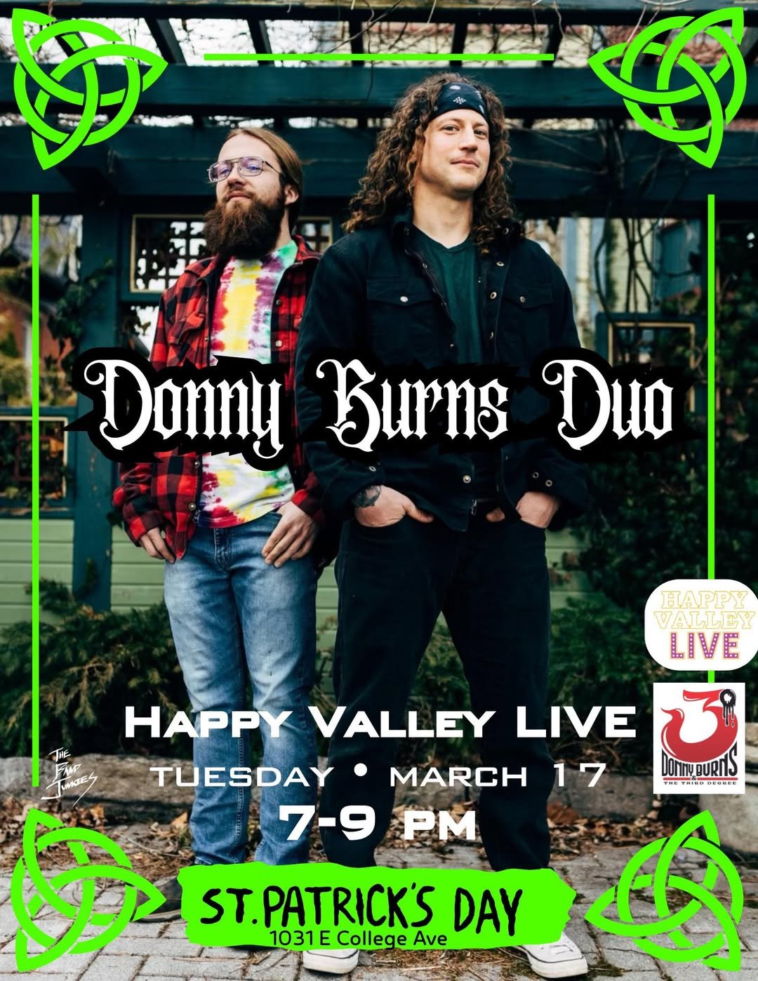Danny Burns Duo playing Tuesday, March 17th at Happy Valley LIVE in State College, PA